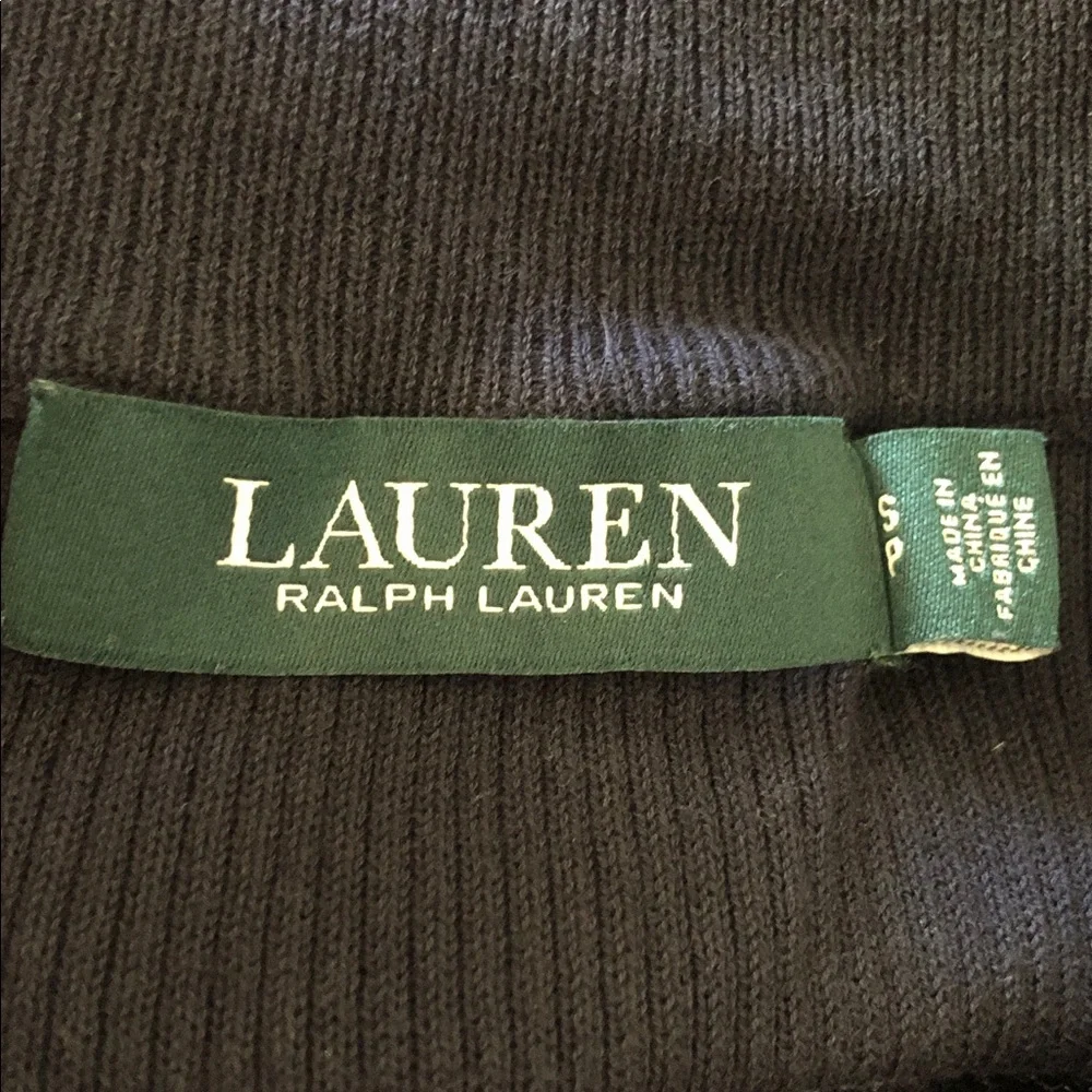 Lauren Ralph Lauren Fit and Flare Size Small Petite Dress Midi True Sapphire - Picture 5 of 7